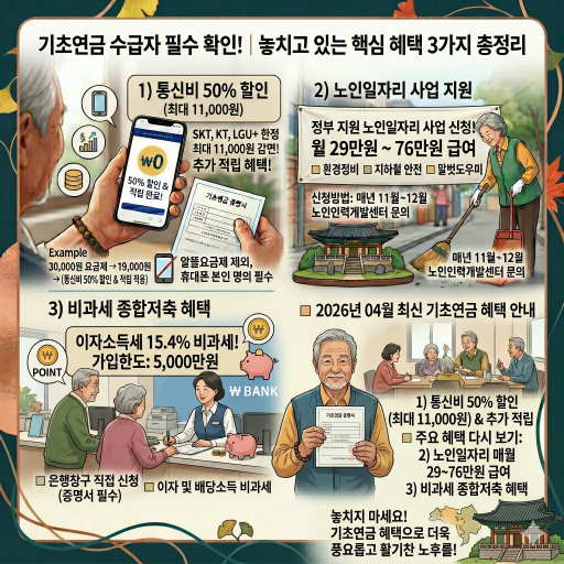기초연금 숨은 혜택 팁 설명 이미지