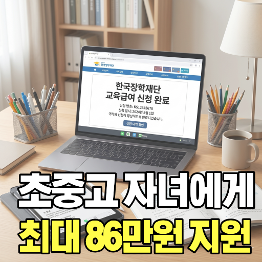 2026년 초중고 교육급여 바우처 86만원 인상안 및 한국장학재단 신청 방법 안내 이미지