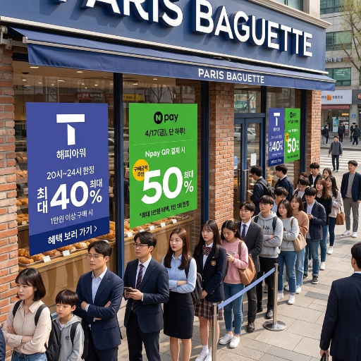 파리바게트 절반 가격 할인 이벤트 이미지